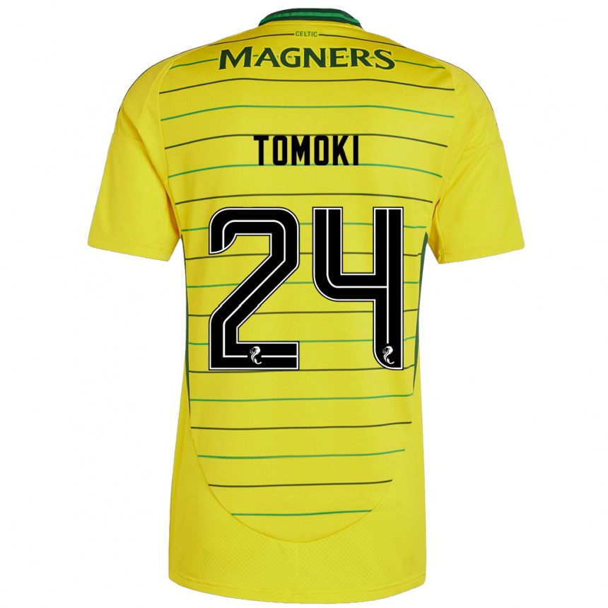 Hombre Fútbol Camiseta Tomoki Iwata #24 Amarillo 2ª Equipación 2024/25 México