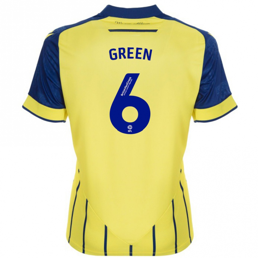 Hombre Fútbol Camiseta Isabel Green #6 Amarillo Azul 2ª Equipación 2024/25 México