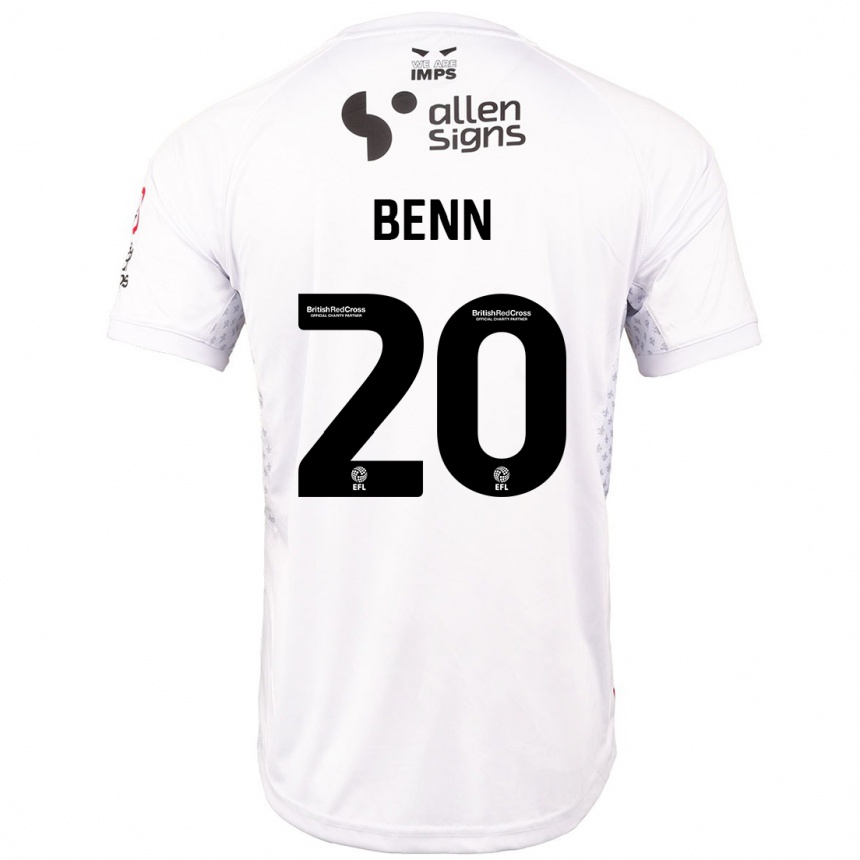 Hombre Fútbol Camiseta Jay Benn #20 Rojo Blanco 2ª Equipación 2024/25 México