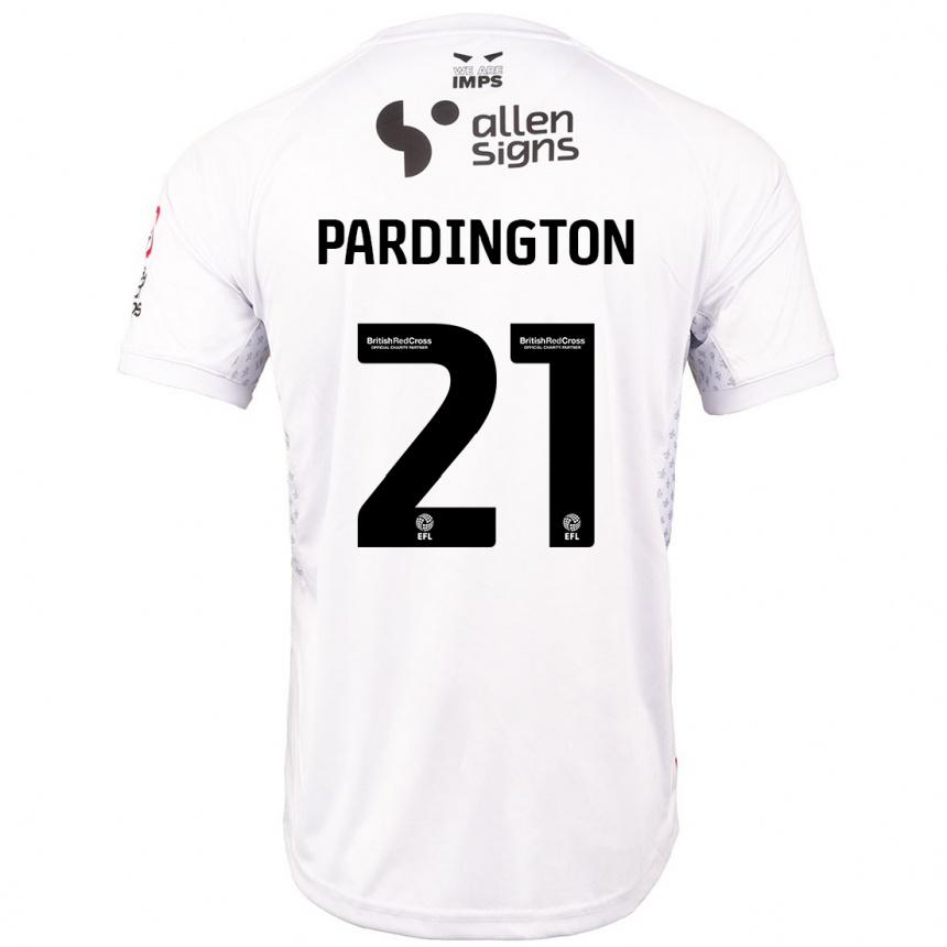 Hombre Fútbol Camiseta Jamie Pardington #21 Rojo Blanco 2ª Equipación 2024/25 México