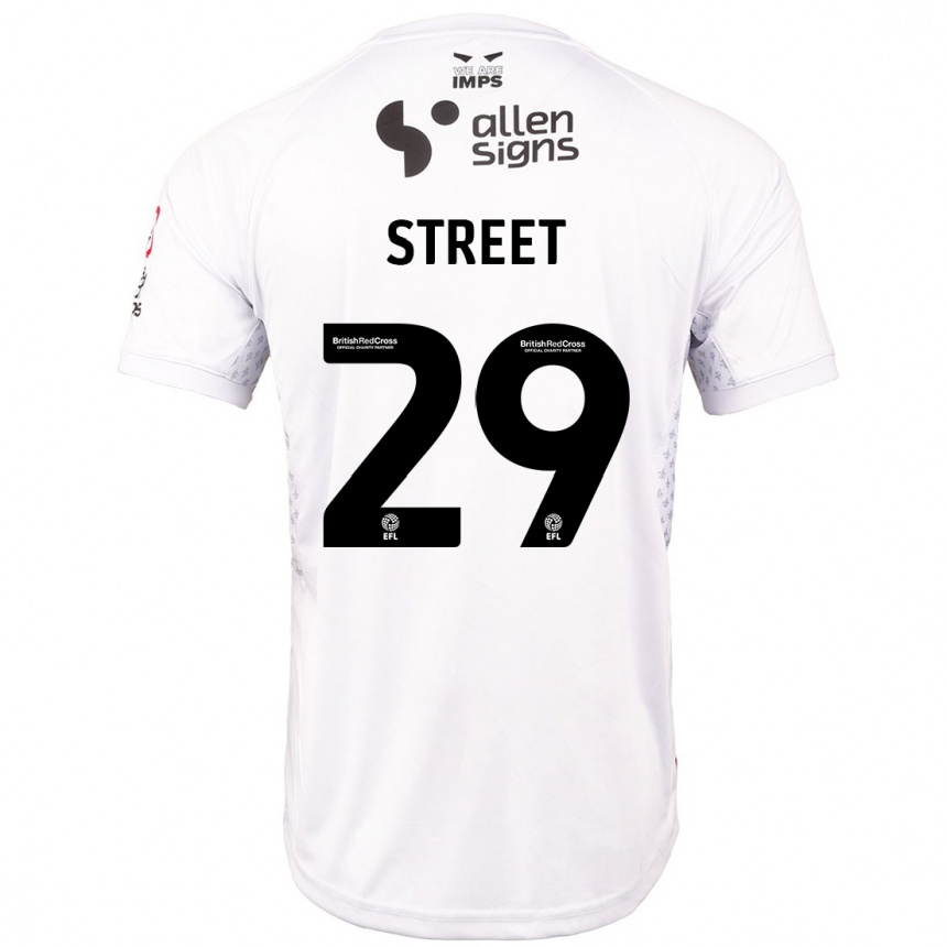 Hombre Fútbol Camiseta Robert Street #29 Rojo Blanco 2ª Equipación 2024/25 México