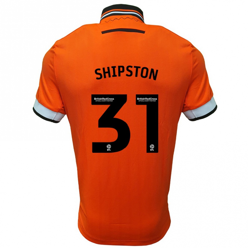 Hombre Fútbol Camiseta Rio Shipston #31 Naranja Blanco 2ª Equipación 2024/25 México