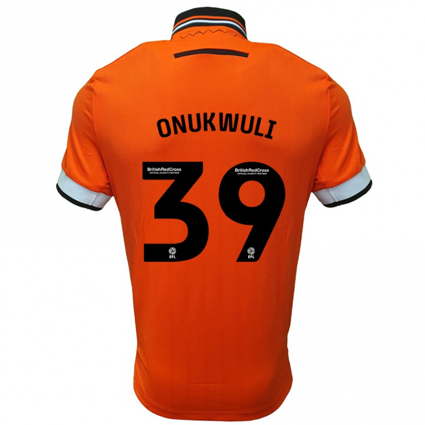 Hombre Fútbol Camiseta Favour Onukwuli #39 Naranja Blanco 2ª Equipación 2024/25 México