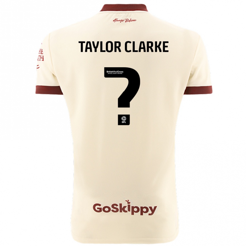 Hombre Fútbol Camiseta Omar Taylor-Clarke #0 Crema Blanco 2ª Equipación 2024/25 México