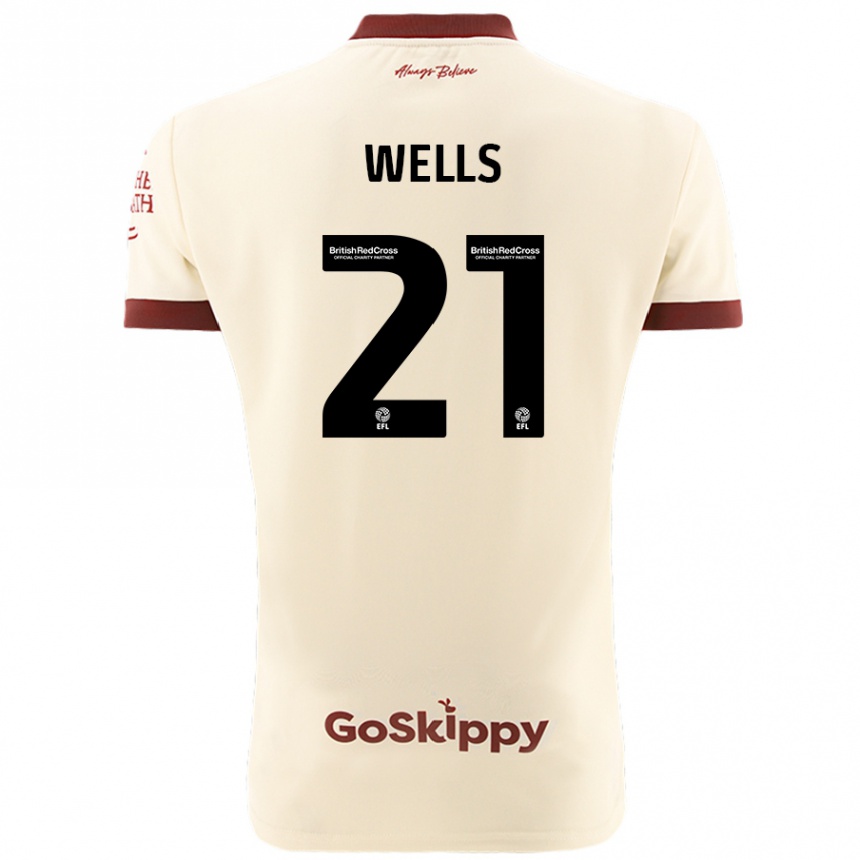 Hombre Fútbol Camiseta Nahki Wells #21 Crema Blanco 2ª Equipación 2024/25 México