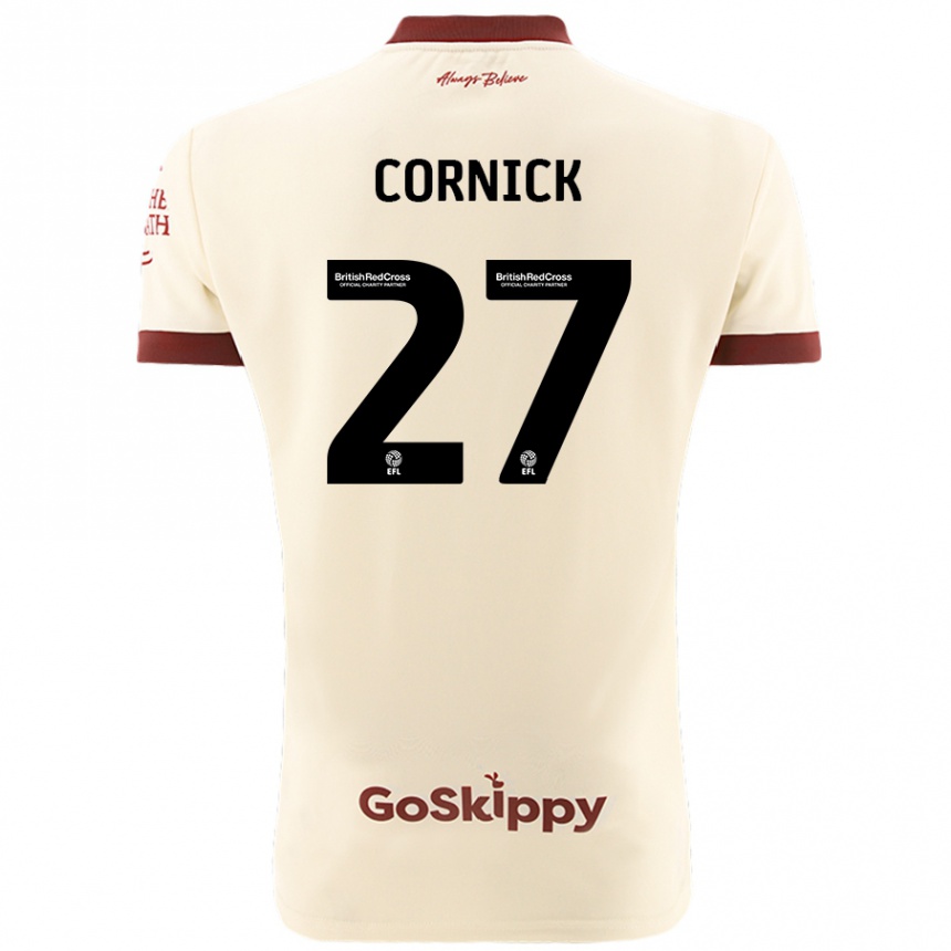 Hombre Fútbol Camiseta Harry Cornick #27 Crema Blanco 2ª Equipación 2024/25 México