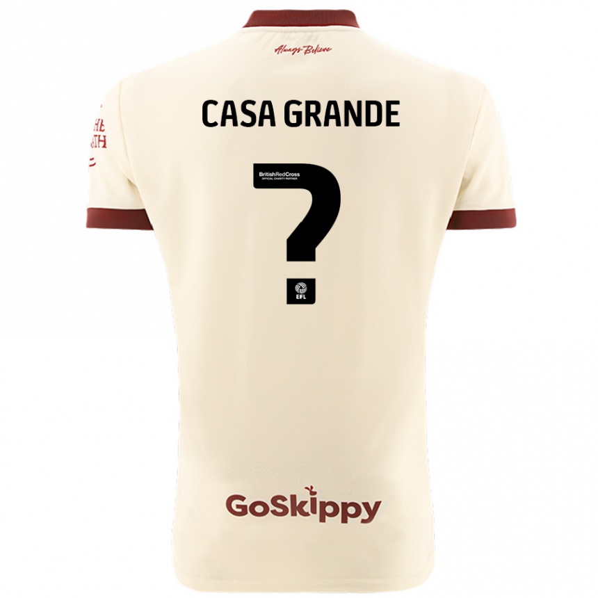 Hombre Fútbol Camiseta Josey Casa-Grande #0 Crema Blanco 2ª Equipación 2024/25 México