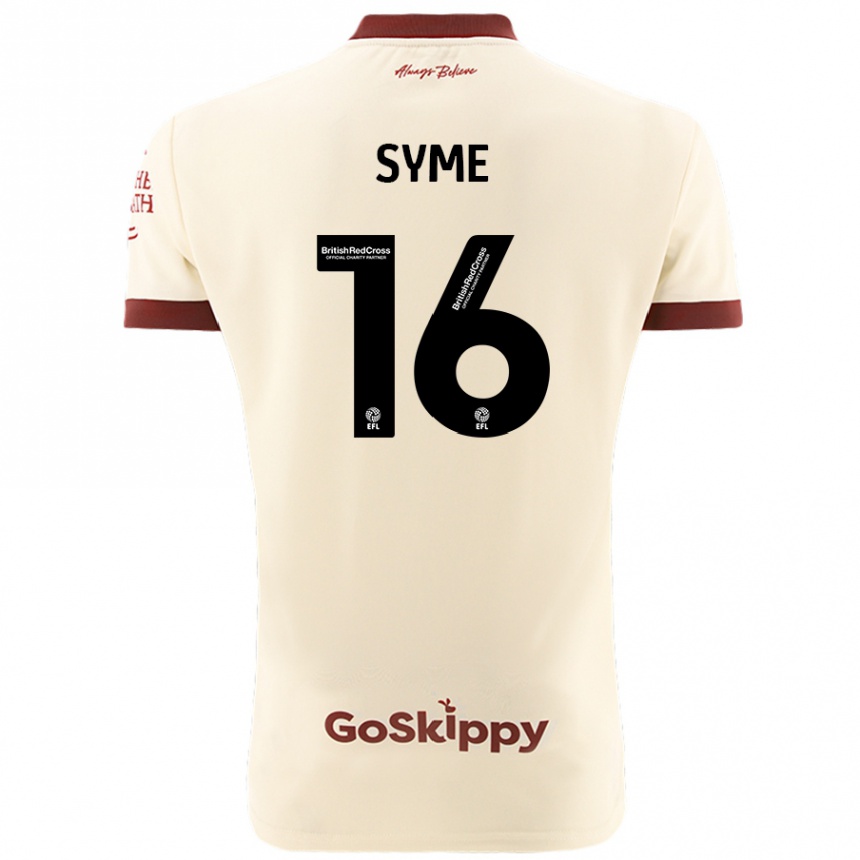 Hombre Fútbol Camiseta Emily Syme #16 Crema Blanco 2ª Equipación 2024/25 México