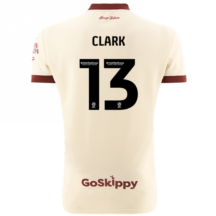 Hombre Fútbol Camiseta Olivia Clark #13 Crema Blanco 2ª Equipación 2024/25 México