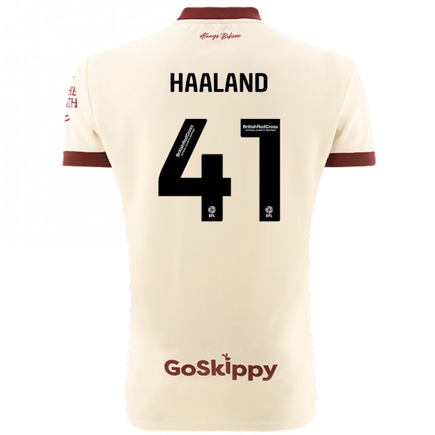 Hombre Fútbol Camiseta Benedicte Haaland #41 Crema Blanco 2ª Equipación 2024/25 México