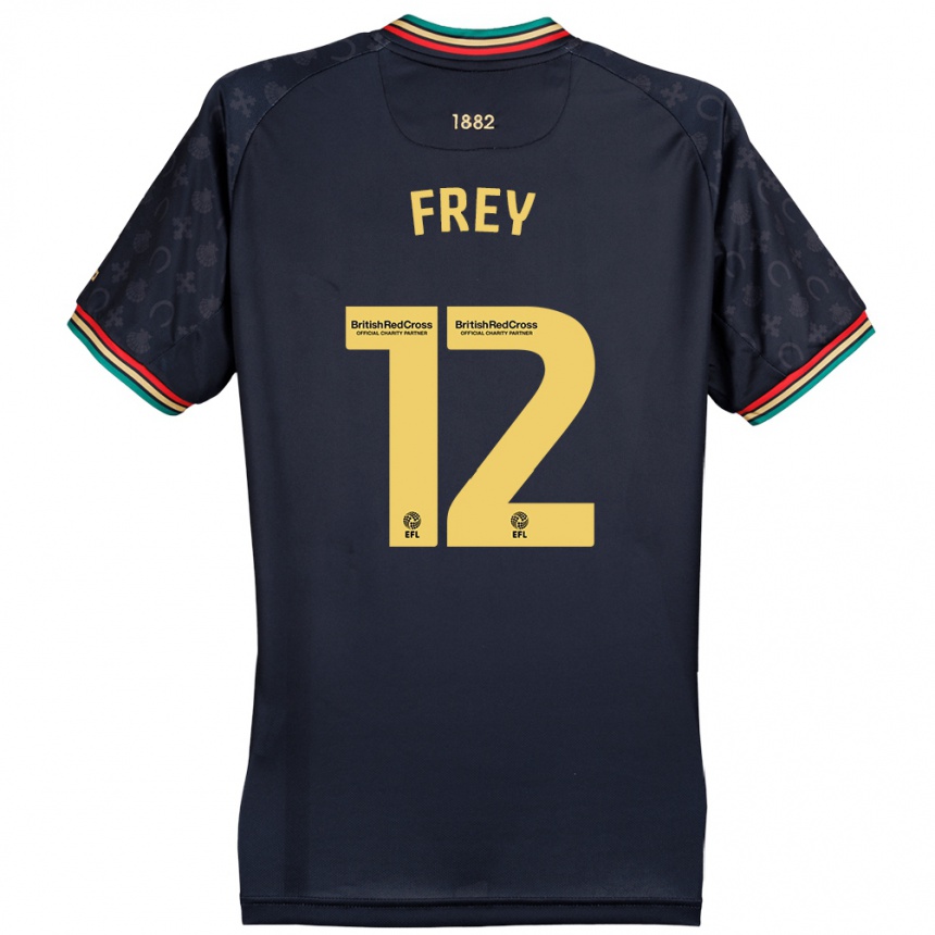 Hombre Fútbol Camiseta Michael Frey #12 Azul Marino Oscuro 2ª Equipación 2024/25 México