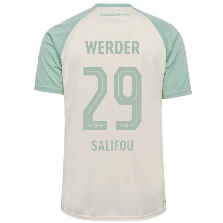 Hombre Fútbol Camiseta Dikeni Salifou #29 Blanquecino Verde Claro 2ª Equipación 2024/25 México