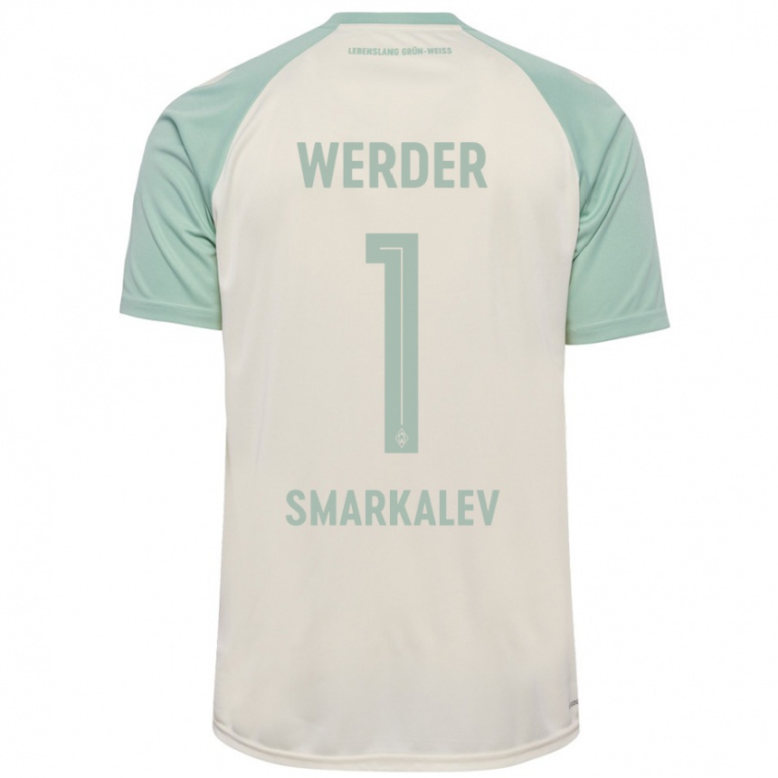 Hombre Fútbol Camiseta Stefan Smarkalev #1 Blanquecino Verde Claro 2ª Equipación 2024/25 México