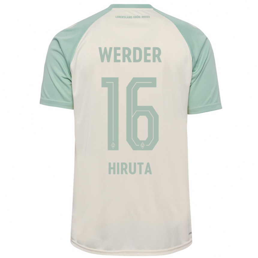 Hombre Fútbol Camiseta Ikumi Hiruta #16 Blanquecino Verde Claro 2ª Equipación 2024/25 México