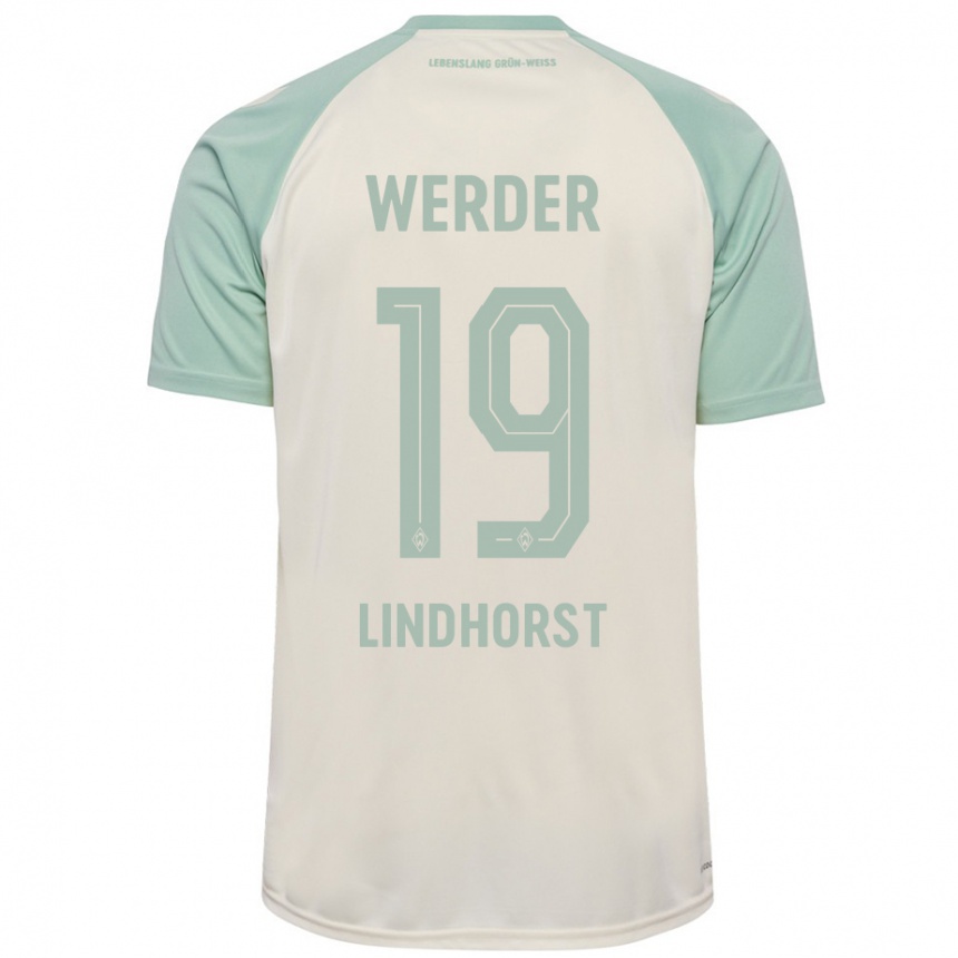 Hombre Fútbol Camiseta Jerrit Lindhorst #19 Blanquecino Verde Claro 2ª Equipación 2024/25 México