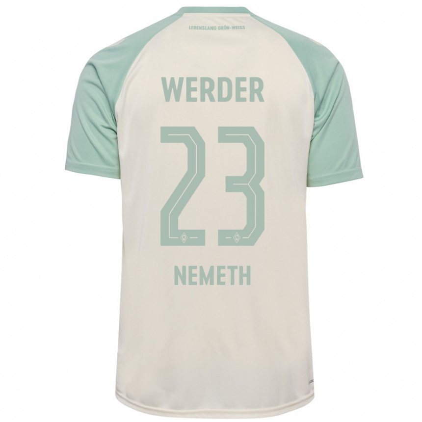 Hombre Fútbol Camiseta Hanna Nemeth #23 Blanquecino Verde Claro 2ª Equipación 2024/25 México