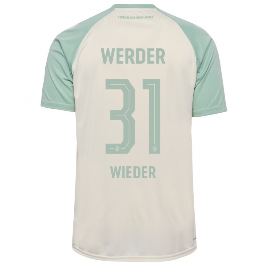 Hombre Fútbol Camiseta Verena Wieder #31 Blanquecino Verde Claro 2ª Equipación 2024/25 México