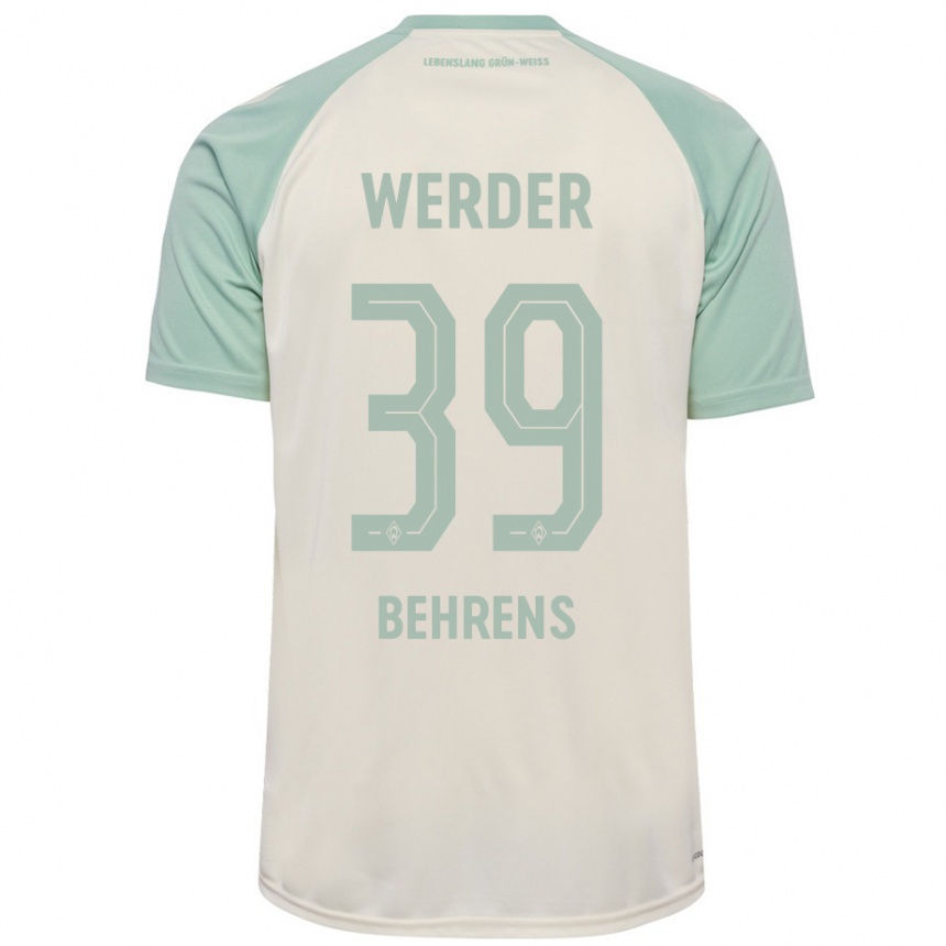 Hombre Fútbol Camiseta Jette Behrens #39 Blanquecino Verde Claro 2ª Equipación 2024/25 México