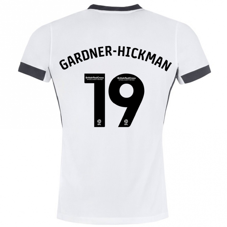 Hombre Fútbol Camiseta Taylor Gardner-Hickman #19 Blanco Negro 2ª Equipación 2024/25 México