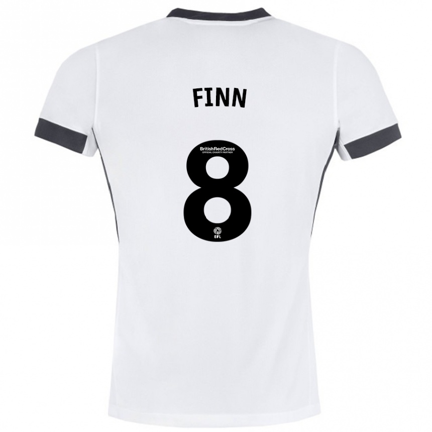 Hombre Fútbol Camiseta Jamie Finn #8 Blanco Negro 2ª Equipación 2024/25 México