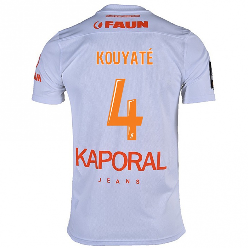 Hombre Fútbol Camiseta Kiki Kouyaté #4 Blanco 2ª Equipación 2024/25 México