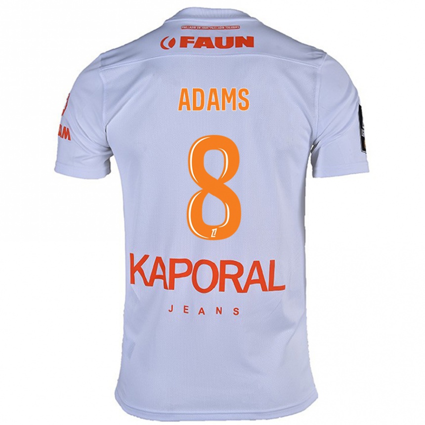 Hombre Fútbol Camiseta Akor Adams #8 Blanco 2ª Equipación 2024/25 México