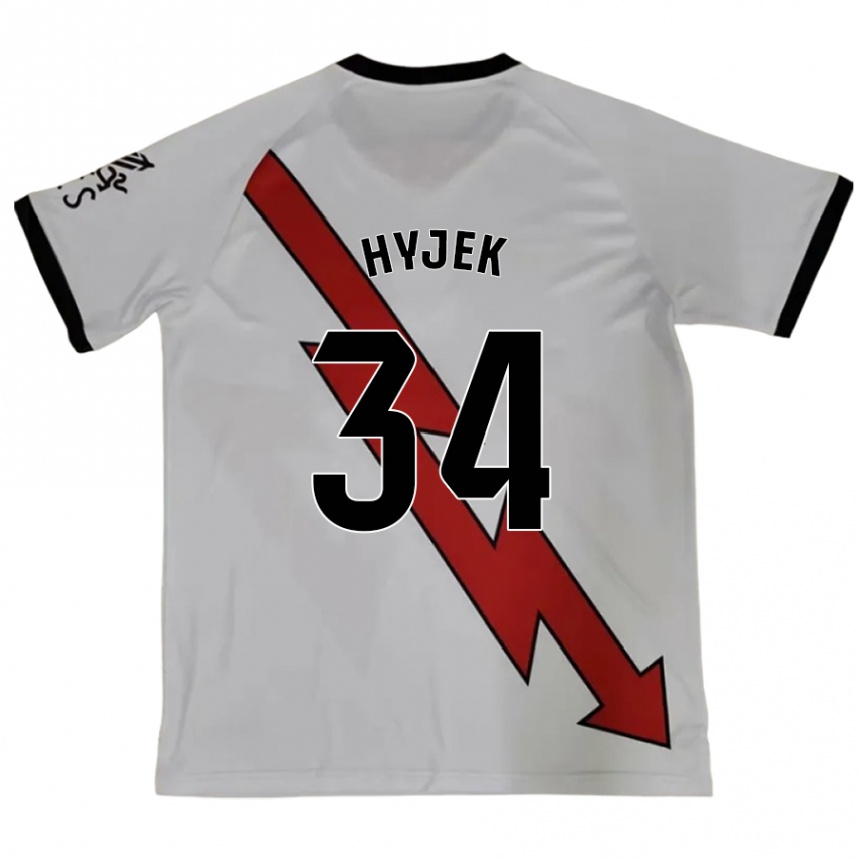 Hombre Fútbol Camiseta David Hyjek #34 Rojo 2ª Equipación 2024/25 México