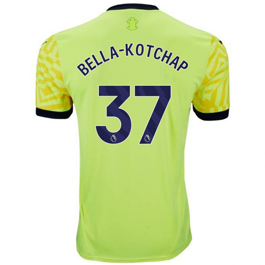 Hombre Fútbol Camiseta Armel Bella-Kotchap #37 Amarillo 2ª Equipación 2024/25 México