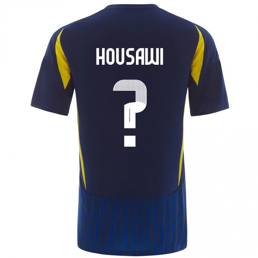 Hombre Fútbol Camiseta Asser Housawi #0 Azul Amarillo 2ª Equipación 2024/25 México