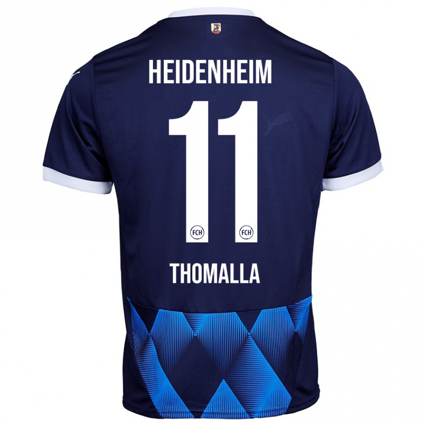 Hombre Fútbol Camiseta Denis Thomalla #11 Azul Marino Oscuro 2ª Equipación 2024/25 México