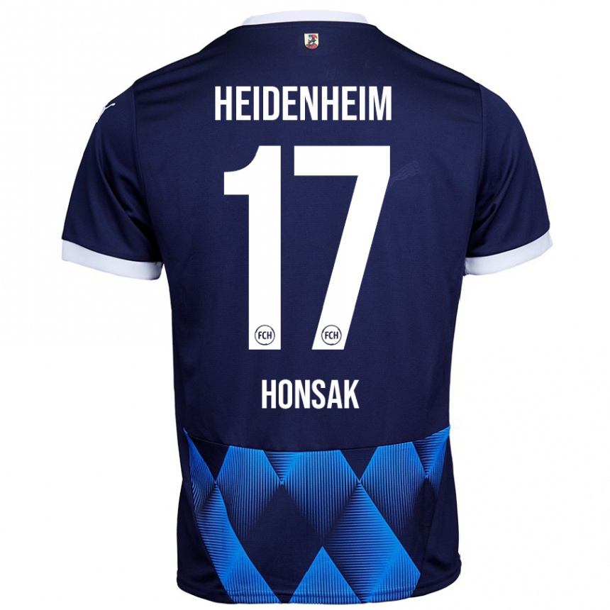 Hombre Fútbol Camiseta Mathias Honsak #17 Azul Marino Oscuro 2ª Equipación 2024/25 México