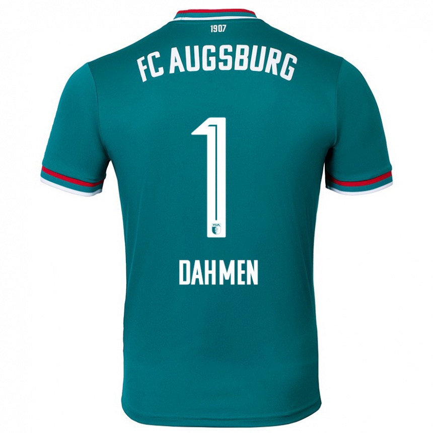 Hombre Fútbol Camiseta Finn Dahmen #1 Verde Oscuro 2ª Equipación 2024/25 México