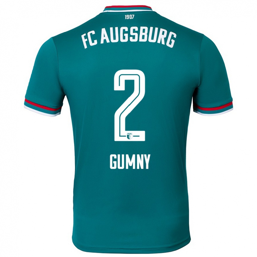 Hombre Fútbol Camiseta Robert Gumny #2 Verde Oscuro 2ª Equipación 2024/25 México