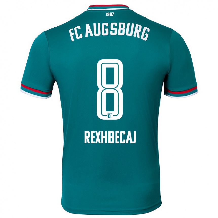 Hombre Fútbol Camiseta Elvis Rexhbecaj #8 Verde Oscuro 2ª Equipación 2024/25 México