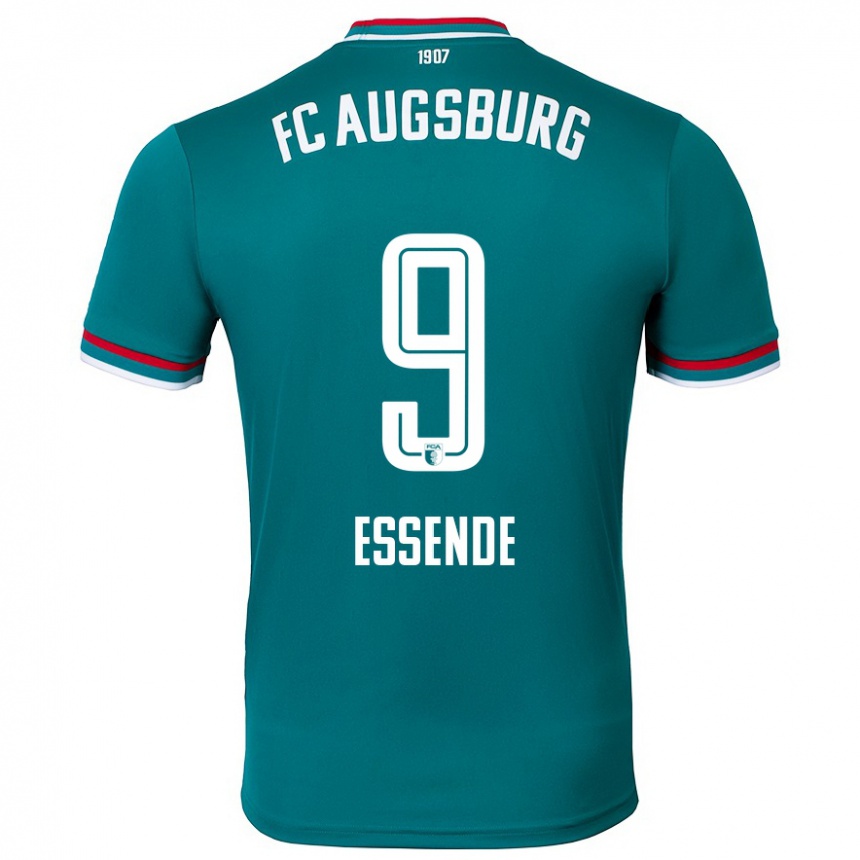 Hombre Fútbol Camiseta Samuel Essende #9 Verde Oscuro 2ª Equipación 2024/25 México