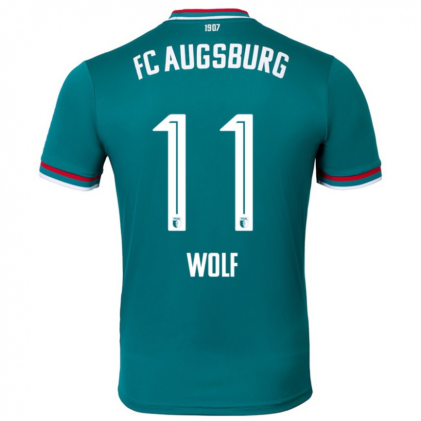 Hombre Fútbol Camiseta Marius Wolf #11 Verde Oscuro 2ª Equipación 2024/25 México