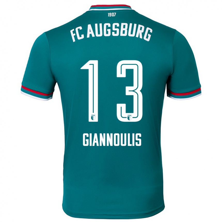 Hombre Fútbol Camiseta Dimitrios Giannoulis #13 Verde Oscuro 2ª Equipación 2024/25 México