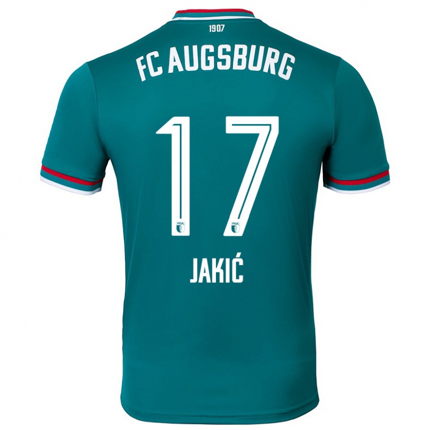 Hombre Fútbol Camiseta Kristijan Jakic #17 Verde Oscuro 2ª Equipación 2024/25 México