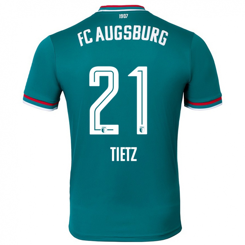 Hombre Fútbol Camiseta Phillip Tietz #21 Verde Oscuro 2ª Equipación 2024/25 México