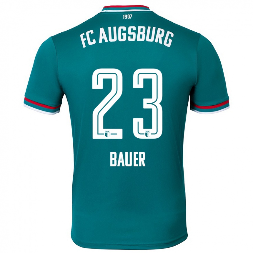 Hombre Fútbol Camiseta Maximilian Bauer #23 Verde Oscuro 2ª Equipación 2024/25 México