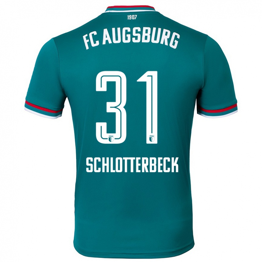 Hombre Fútbol Camiseta Keven Schlotterbeck #31 Verde Oscuro 2ª Equipación 2024/25 México