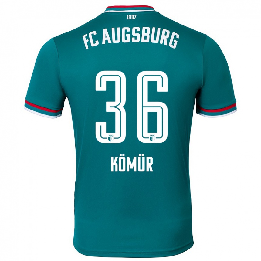 Hombre Fútbol Camiseta Mert Kömür #36 Verde Oscuro 2ª Equipación 2024/25 México