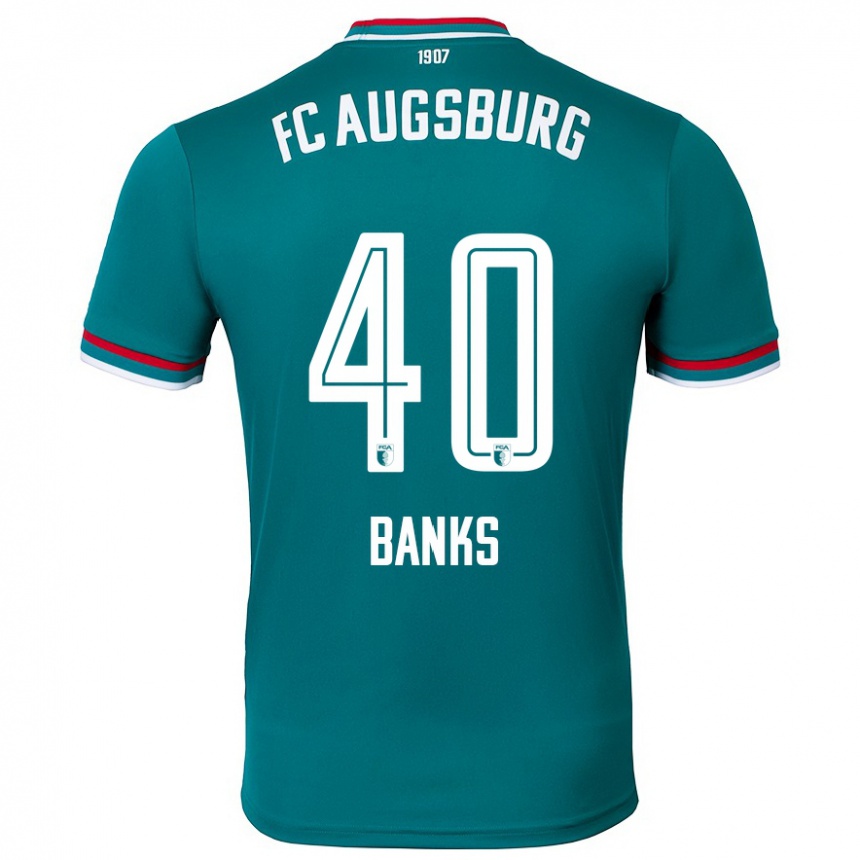 Hombre Fútbol Camiseta Noahkai Banks #40 Verde Oscuro 2ª Equipación 2024/25 México