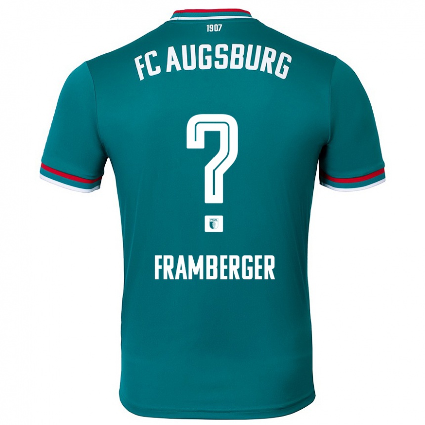 Hombre Fútbol Camiseta Raphael Framberger #0 Verde Oscuro 2ª Equipación 2024/25 México