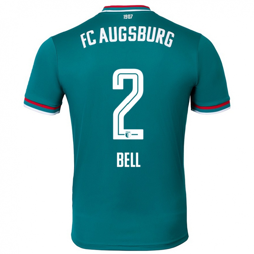 Hombre Fútbol Camiseta Julian Bell #2 Verde Oscuro 2ª Equipación 2024/25 México