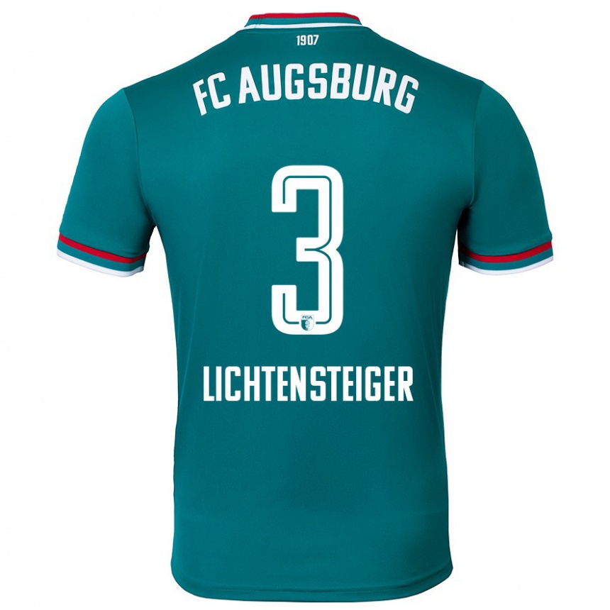 Hombre Fútbol Camiseta David Lichtensteiger #3 Verde Oscuro 2ª Equipación 2024/25 México