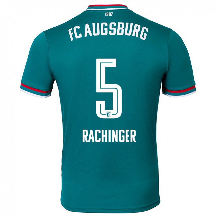 Hombre Fútbol Camiseta Lorenz Rachinger #5 Verde Oscuro 2ª Equipación 2024/25 México