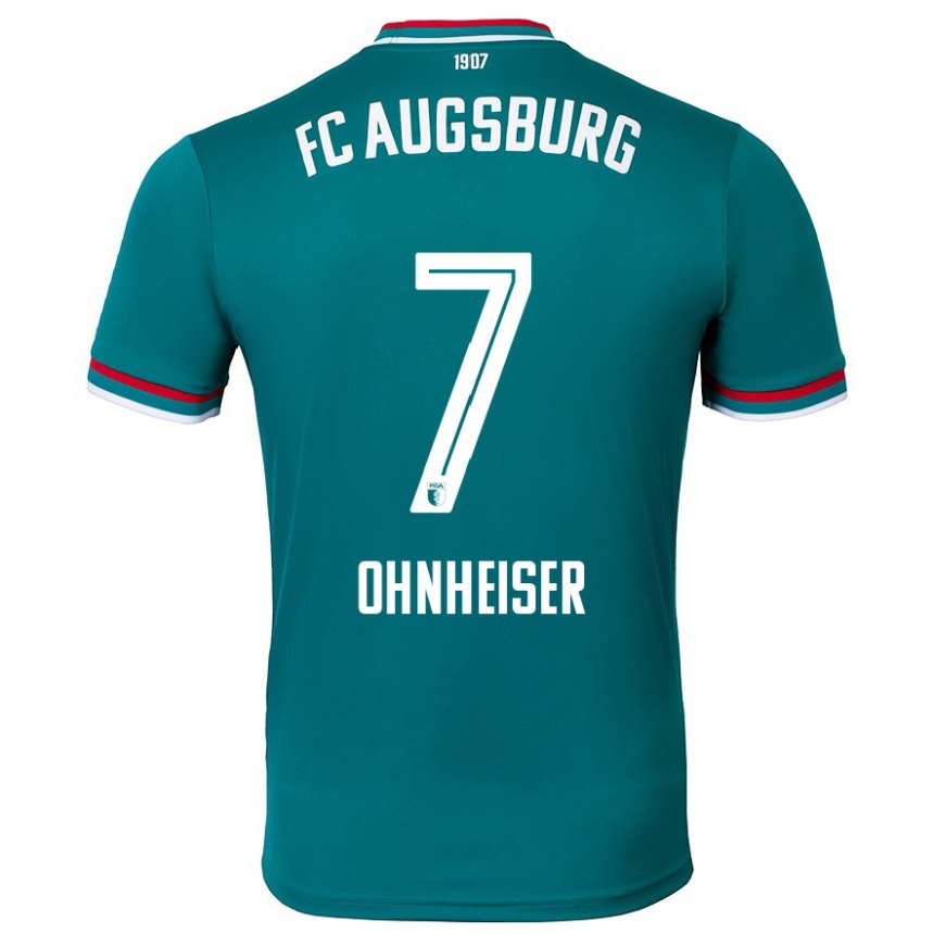 Hombre Fútbol Camiseta Nico Ohnheiser #7 Verde Oscuro 2ª Equipación 2024/25 México