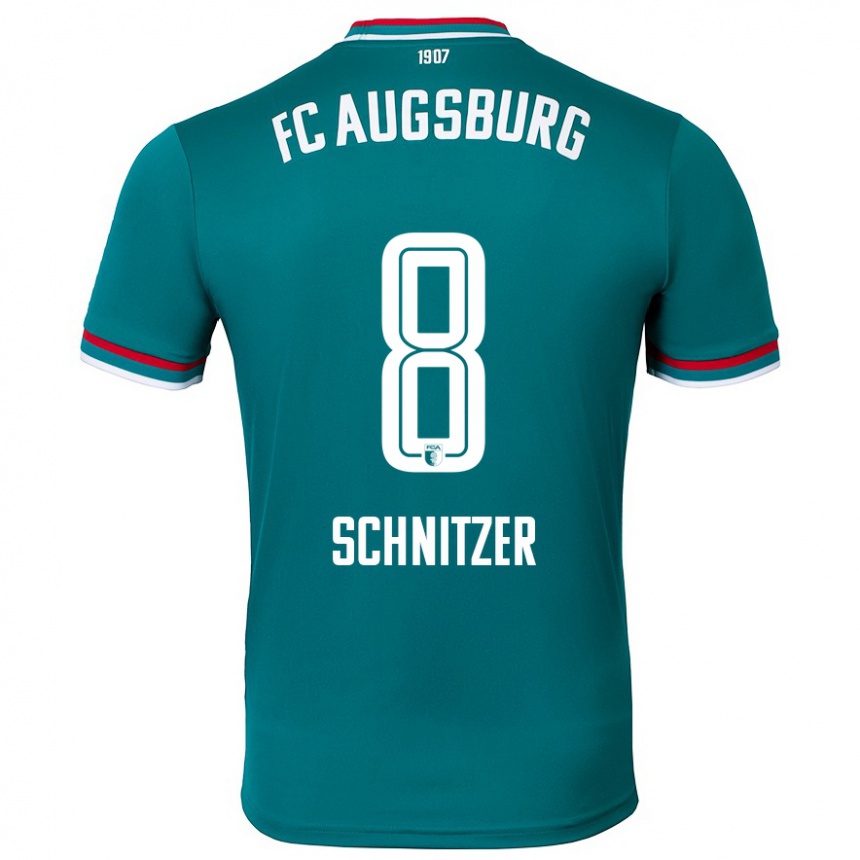 Hombre Fútbol Camiseta Tim Schnitzer #8 Verde Oscuro 2ª Equipación 2024/25 México