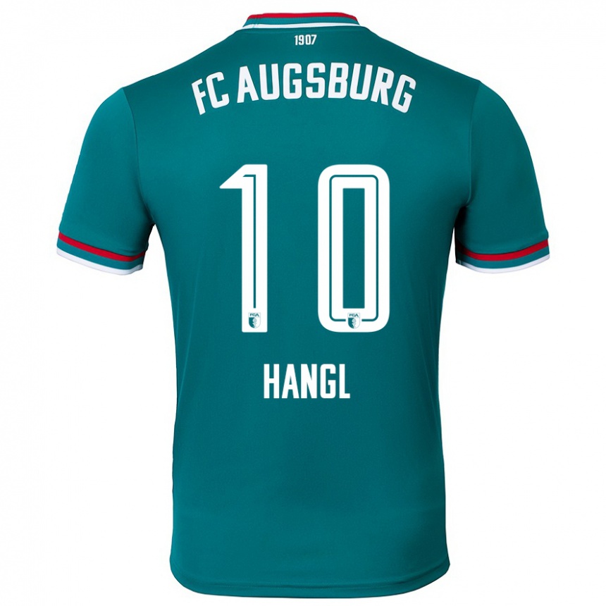 Hombre Fútbol Camiseta Florian Hangl #10 Verde Oscuro 2ª Equipación 2024/25 México